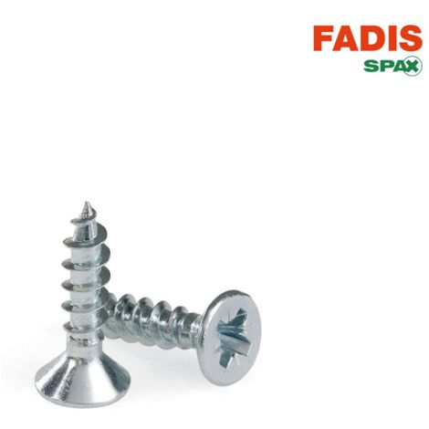 Caja de: 200 Uds. Tornillo Pozi Fadis Cabeza Plana 4.5X50 Zincado (1/3)