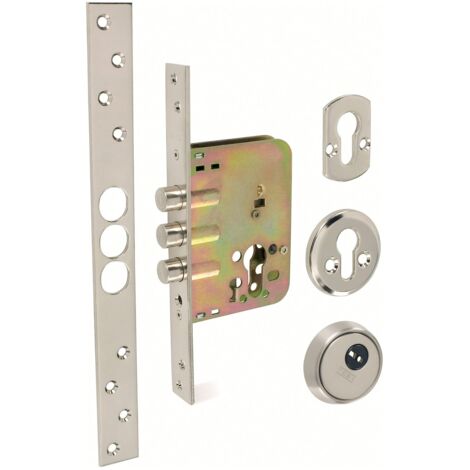 cerradura emb.bulones tesa r201b566l c/recto, dorada, esc/cerrado