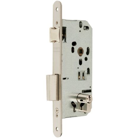 Cerradura Mcm Instituc.Si01-60 Inox Golpe Y Llave Sin Cilnd. P.Rdo. (1/4)