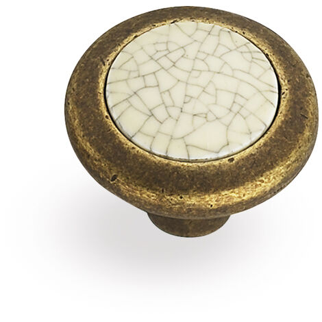 Pomo 9831831 Rustico-Craquele (VERA)   - Pomo redondo combinado con porcelana VERA (1/3)