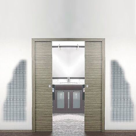 S-Tech By Scrigno Pladur (210X90) Sm95   - S-TECH PLADUR - Armazón para puerta corredera de hoja única o doble