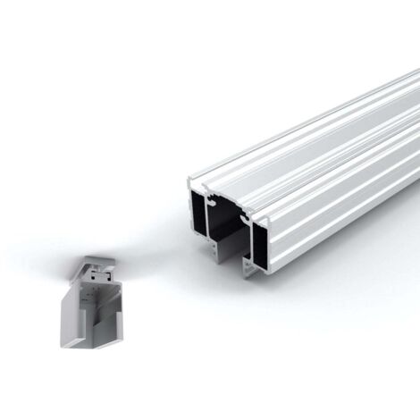 Guía Techo Invisible Proslide 2m Primer - PROSLIDE - Guía empotrable para puertas correderas hasta 100 Kg. (1/5)