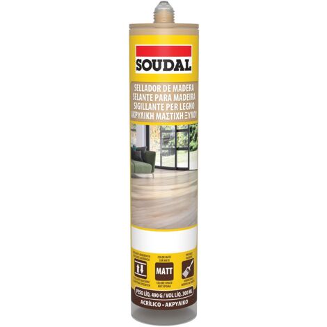 Sellador Madera Soudal Sapelly   - Masilla Selladora Especial para madera Soudal (1/3)