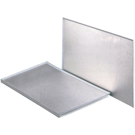 Protector Fregadera Aluminio Con Goma Mueble De 80 Centímetros