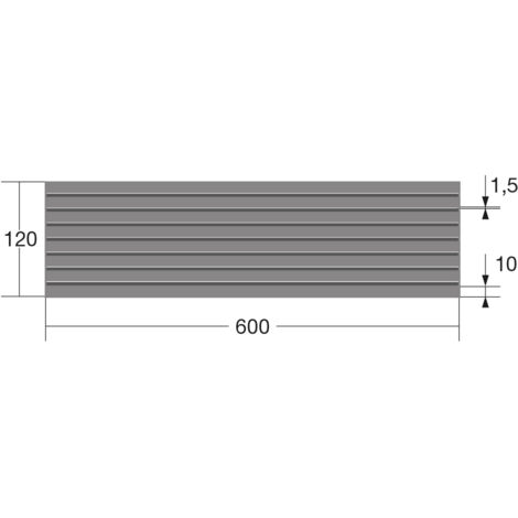 Rejilla Ventilacion Horno M-60 Efecto Inox