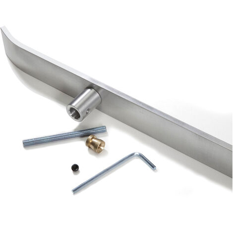 Manillon Modelo Costa 240 mm Cromo Mate   - Manillón COSTA forma de esquí
