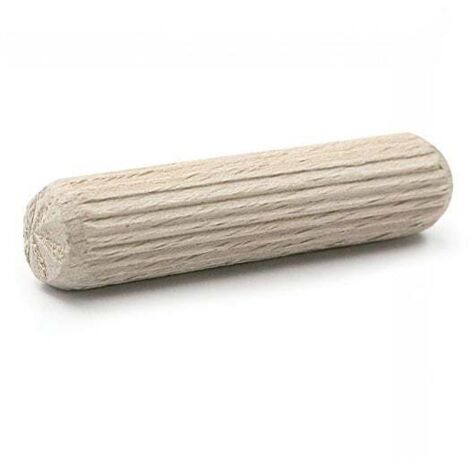 Set 200 espigas D6 - Espigas estriadas de madera para encolar Wolfcraft para uso INDUSTRIAL