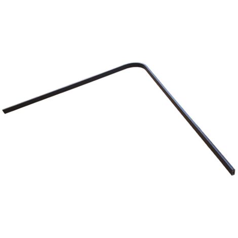 Curva (1M+1M) Barra Rectangular Kerri Negro Mate
