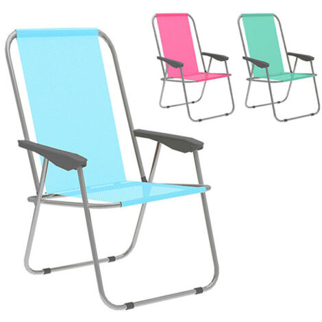 Marbueno Silla Plegable Surtido Acero Playa y Piscina (1/5)