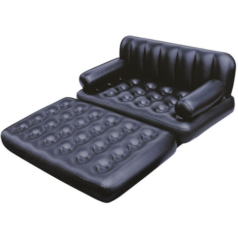 Bestway sillón hinchable 5 posiciones negro 188x152x64 cm interior