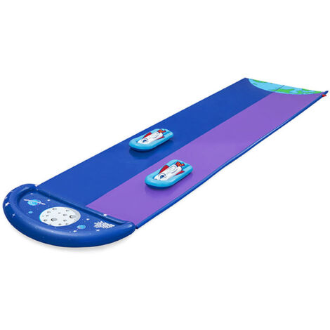 Bestway pista deslizante con rampa de salto doble 488x138 cm