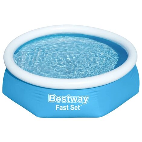 Bestway piscina hinchable adulto aro 244x61 cm jardin