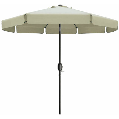 Sombrilla de Acero 270 cm Beige para Jardin Marbueno Summer
