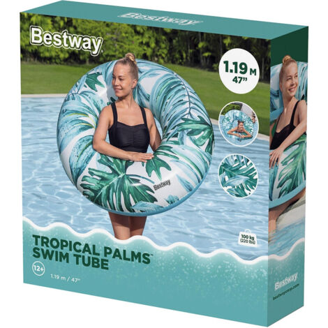 Bestway Flotador Inflable Palma 119 cm Multicolor (1/2)
