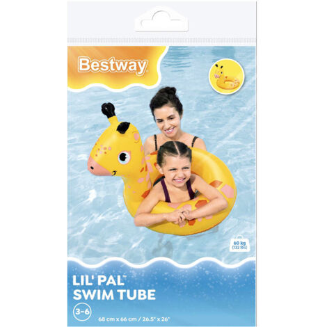 Bestway Flotador Hinchable Animales Color Surtido 64x60/68x66/73,5x66 cm +3 a 6 Años Playa y Piscina 36464 (1/2)