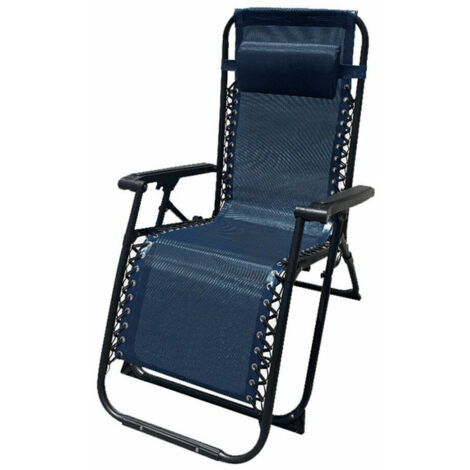 Marbueno Tumbona Plegable Acero Cojin Jardin y Piscina