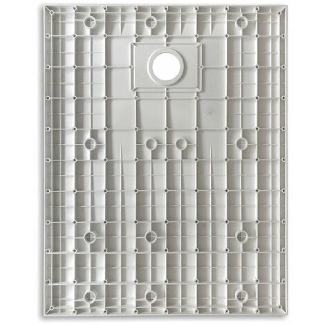 SONNI Receveur de douche Plat SMC Blanc 120x90cm,Antidérapant