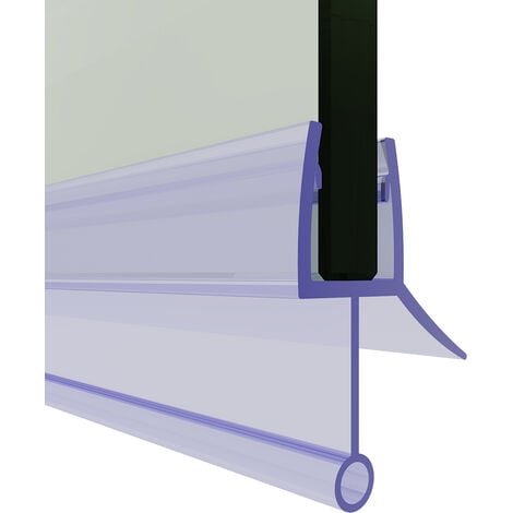 STEIGNER Joint de douche pour paroi en verre, 30cm, vitre 5/ 6 mm, joint  d'étanchéité PVC droit pour les cabines de douche réctangulaires, UK24-06