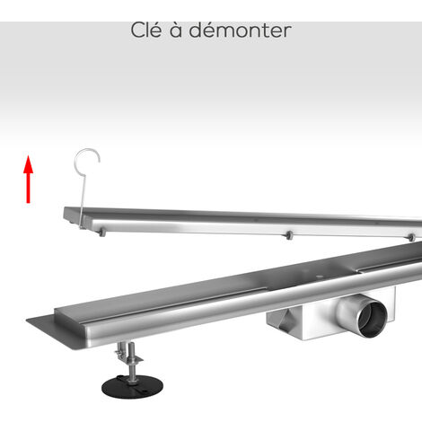 Lot De 5 Crochets De Levage Pour Clé De Vidange En Acier Inoxydable 304 Pour Faciliter Le Nettoyage Des Canalisations De Douche, Argenté