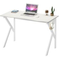 Modern Home Office Computer & Gaming Desk White - Piranha Furniture Zorro - White