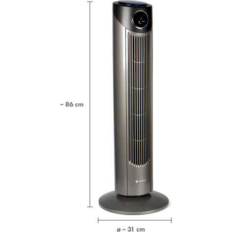 Turmventilator 82cm "Schwarz/Weiß" Extra Leise Ventilator Standventilator 45W 