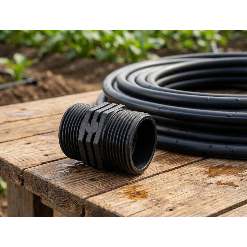 Angolo 90° in PVC-U, doppia filettatura interna rinforzata, 1,43