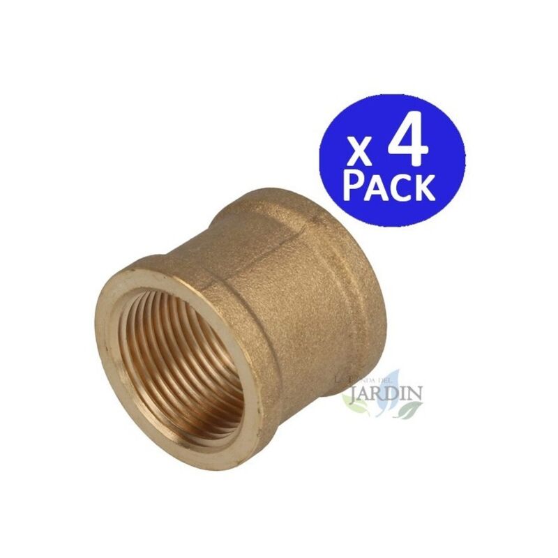 oumuik manicotto in ottone 1/2 pollice 2 pezzi filetto femmina raccordo filettato raccordi in ottone per il riscaldamento del sistema di acqua potabile