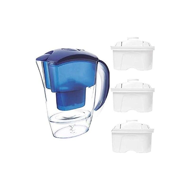 Depuratore Acqua Rubinetto Aqua Optima Oria Caraffa Filtrante, Capacità 2,8 Litri, Con 1 Depuratore Acqua Domestico