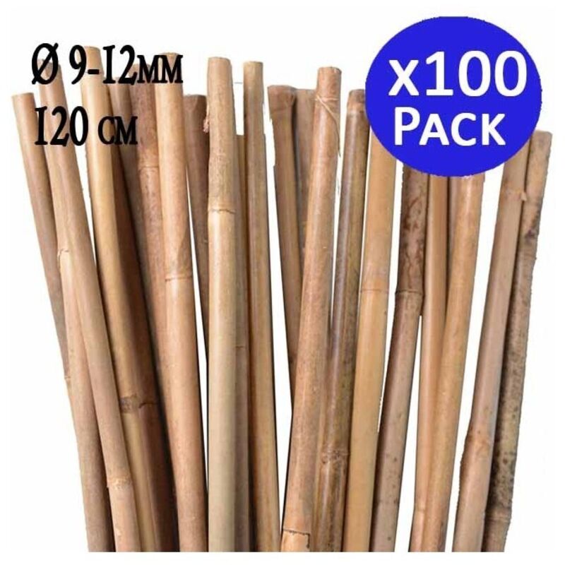 PANWA Set di 2 ganci multiuso per piante in bambù tailandese, 100% realizzato a mano, per gazebo a traliccio, per interni ed esterni, colore: marrone naturale