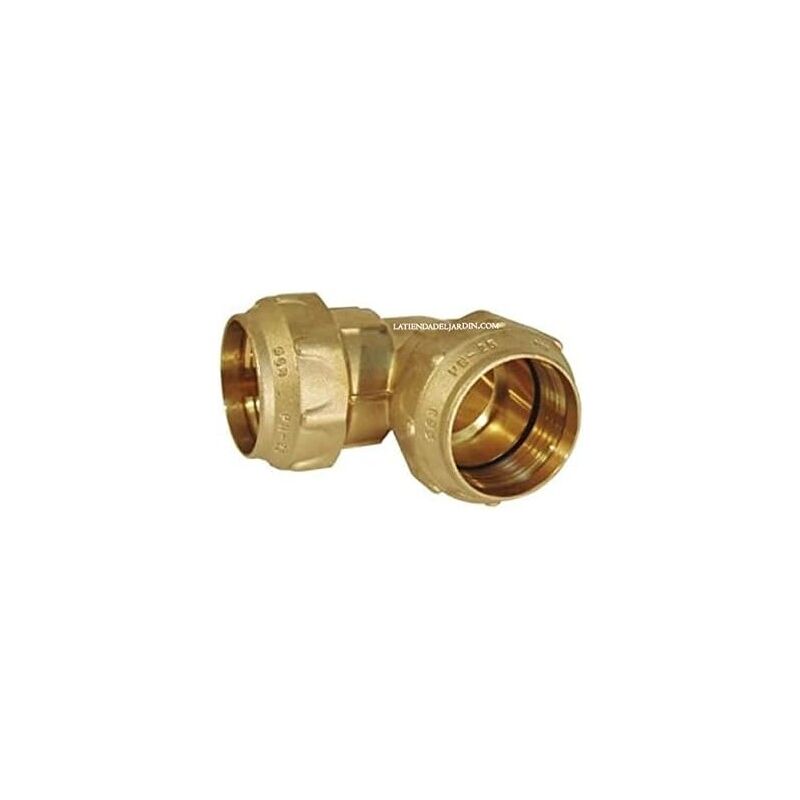 RACCORDO A COMPRESSIONE TUBO POLIETILENE GOMITO F 3/4'' x 25 mm