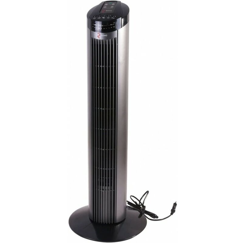 VENTILATORE A TORRE TELECOMANDO SENZA PALE 50W DISPLAY LED DESIGN Zeph –  bigeshop