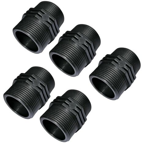 Set Di 2 Riduzioni Maschio-Maschio 1” X 1/2” In Ghisa Zincata – Raccordo Idraulico Per Impianti Acqua E Riscaldamento