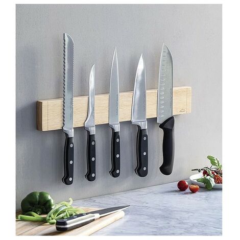 Coltello magnetico in legno di noce porta coltelli da cucina noce magnetico port
