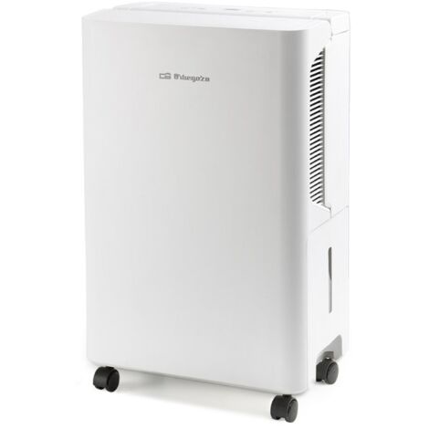Orbegozo DH 2025 Deumidificatore 20L/giorno: Silenzioso, 120m², Serbatoio 3.6L Con Ruote E Maniglia, R290 Eco