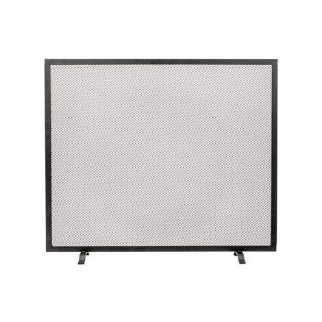 Parascintille Per Camino Suinga - Griglia Metallo 60x50 Cm, Nero, Protezione Sicurezza