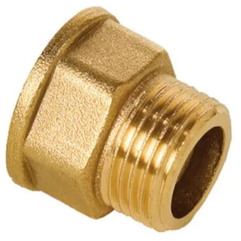 Boutt Raccordo Filettato In Ottone Maschio-Femmina 26x34 Mm - Per Liquidi 5 Bar