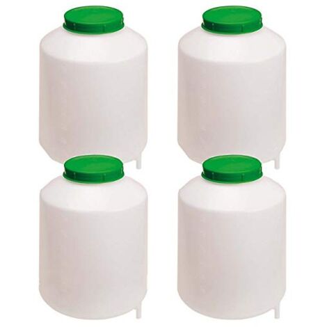 Set di 4 Serbatoio d'acqua da 8 litri, Bidone per Acqua con Filtro, Fusto con Maniglie 22 x 22 x 18 cm (1/2)