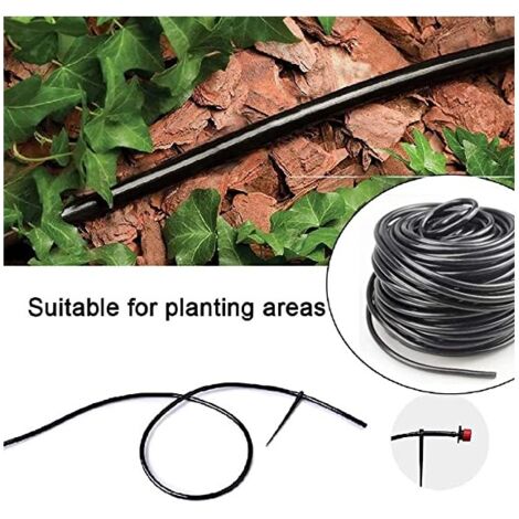 set di 2 tubi per irrigazione da 15 m Tubo gocciolante con raccordo rapido: per un'irrigazione economica e mirata - resistente per aiuole e siepi - Elettronica, Tecnologia e Tendenze