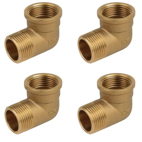 Aexit Tono d'oro con adattatore per tubo flessibile in ottone
