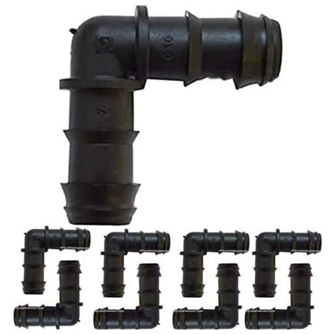 Kit Raccorderia Per Irrigazione A Goccia Da 16 Mm - 100 Pezzi T, 100 Gomiti, 100 Raccordi Diritti E 10 Tappi - Per Giardinaggio E Agricoltura