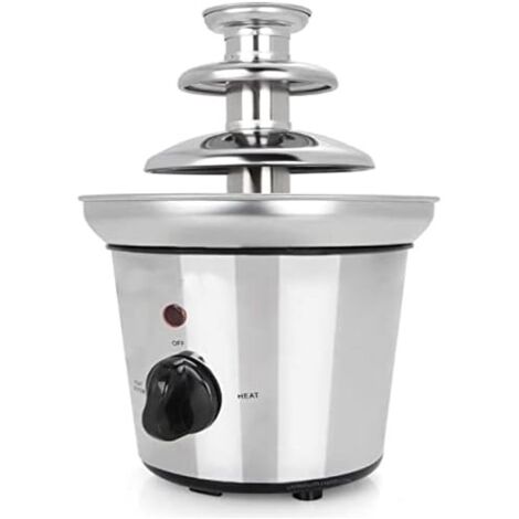 Fontana Di Cioccolato A 3 Livelli, Con 6 Forchette E 1 Vassoio Alimentare, Fontana Di Cioccolato In Acciaio Inox, Funzione Di Flusso, Funzione Di - Foto 12