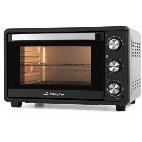 Orbegozo Forno a convezione 25 litri. Potenza: 1.500 W. Selettore  temperatura da 100 - 230 °C. Timer fino a 60 min.