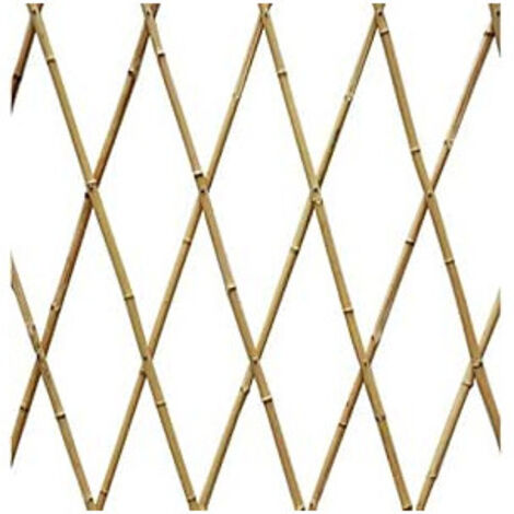 Grigliato in Legno Naturale per giardino, struttura per giardino 60 x 240 cm, Recinzione in Grigliato Estensibile per giardini