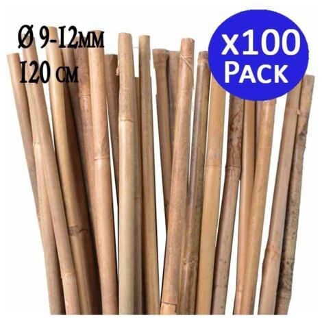 Tutori Bamb&ugrave; Suinga 120cm - 200 Pezzi, 10-12mm, Per Pomodori, Orto E Giardinaggio