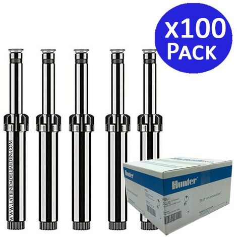 Diffusore di irrigazione Hunter PS Ultra. Radio di Portata 5,20 Metri. Angolo di irrigazione Regolabile 0 a 360°. Altezza Emergenza 10 cm. Pack x15