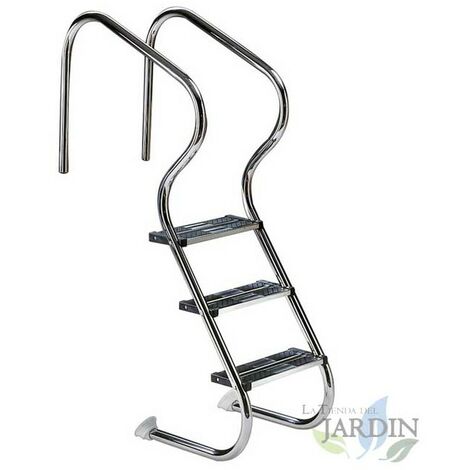 Scaletta Modello 1000 A 3 Gradini Luxe Per Piscina Interrata A Sfioro - Foto 5