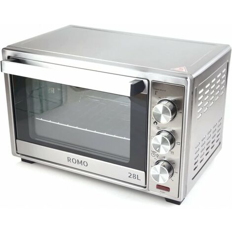 Forno Elettrico HOMCOM 12L 750W - Con Porta In Vetro, Timer 60 Minuti E Temperatura Fino A 230°C