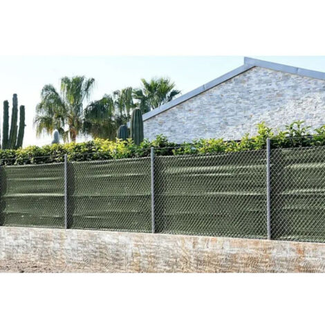 Rete Ombreggiante 2x50 m Telo Ombra 85% verde Frangivista Recinzione Giardino Tessuto Ombra Privacy Antistrappo Antivento