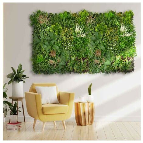 Giardino verticale Madagascar 100 x 100 cm. Si adattano a qualsiasi spazio, creando ambienti di grande originalità e freschezza