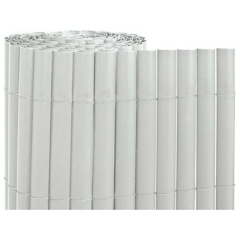 Canniccio PVC Recinzione recinto Balcone frangivento 1,5 x 5 m, bianco, per Giardini e Balconi, Frangivento